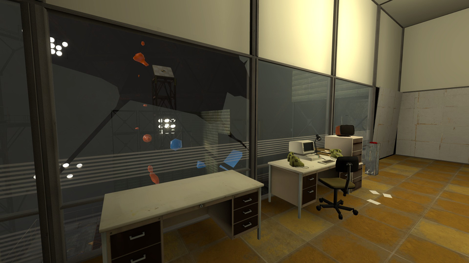 The observation room.