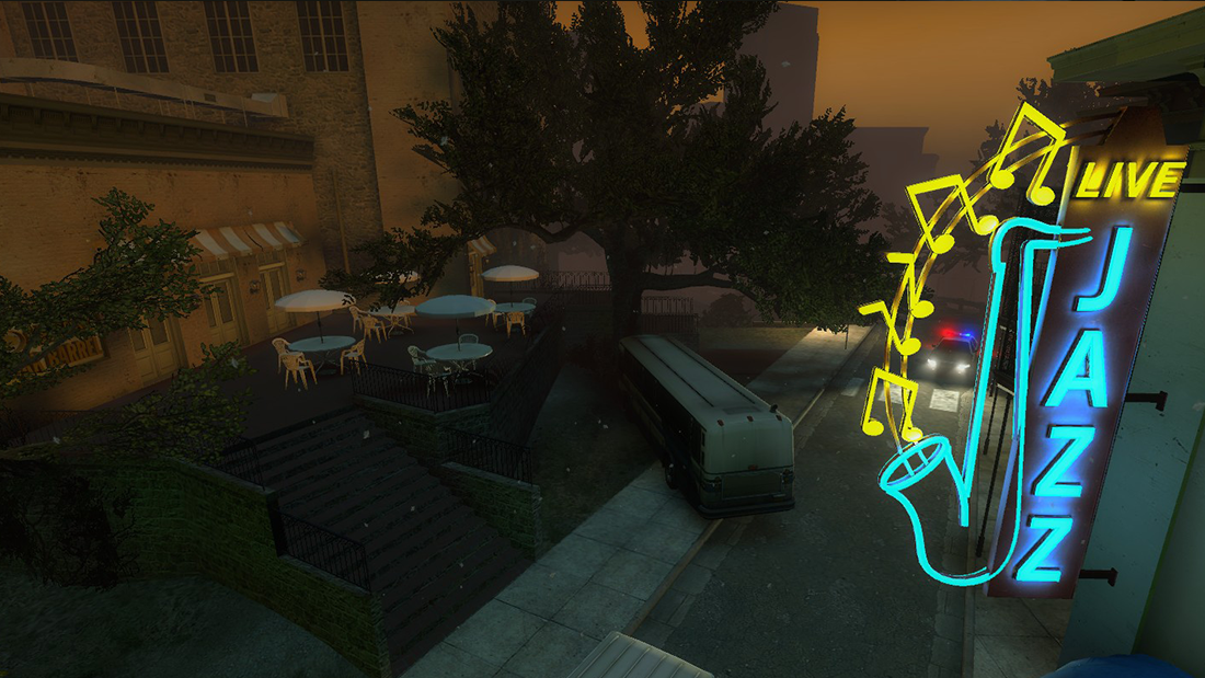 An image of the jazz club.