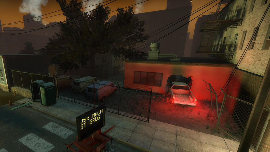 An image of the van parking lot.